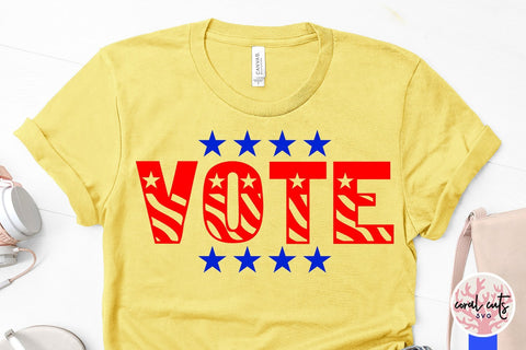 Vote - US Election SVG EPS DXF PNG File SVG CoralCutsSVG 