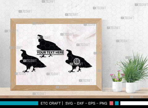 Vulture Monogram, Vulture Silhouette, Vulture SVG, Vulture Bird Svg, Flying Bird Svg, Vulture Flying Svg, Sitting Bird Svg, SB00331 SVG ETC Craft 