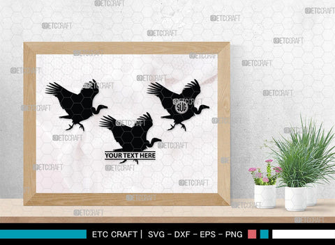 Vulture Monogram, Vulture Silhouette, Vulture SVG, Vulture Bird Svg, Flying Bird Svg, Vulture Flying Svg, Sitting Bird Svg, SB00331 SVG ETC Craft 
