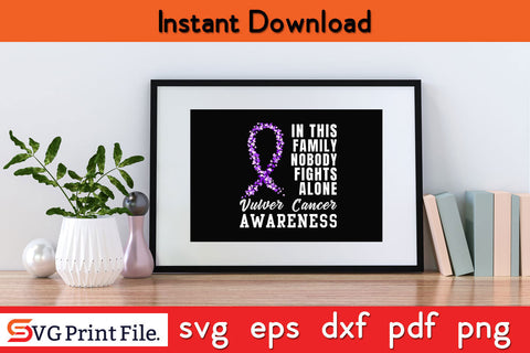 Vulvar Cancer Awareness Shirt SVG PNG Cricut Silhouette Cut File SVG SVG Print File 