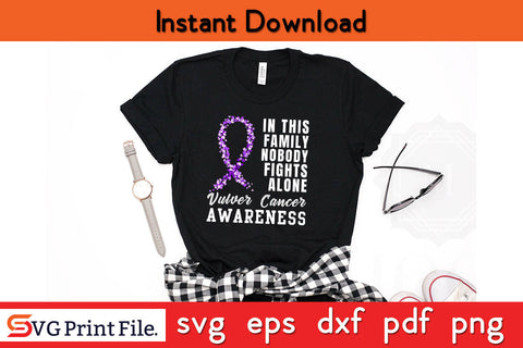 Vulvar Cancer Awareness Shirt SVG PNG Cricut Silhouette Cut File SVG SVG Print File 