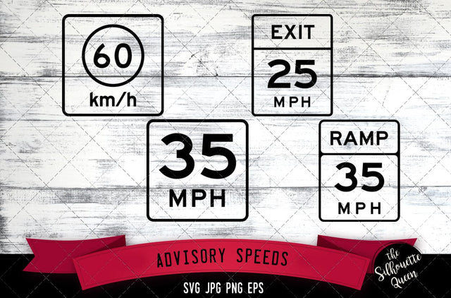 W13 series Advisory speeds Icon SVG -Vector Symbol Commercial & Personal Use- Cricut,Silhouette,Cameo,Vinyl Cut SVG Loveleen Kaur 
