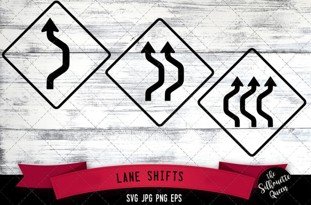 W24 series Lane shifts Icon SVG -Vector Symbol Commercial & Personal Use- Cricut,Silhouette,Cameo,Vinyl Cut SVG Loveleen Kaur 