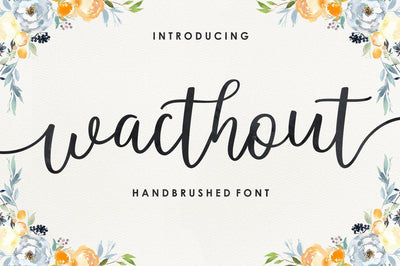 Wacthout Script Font Megatype 