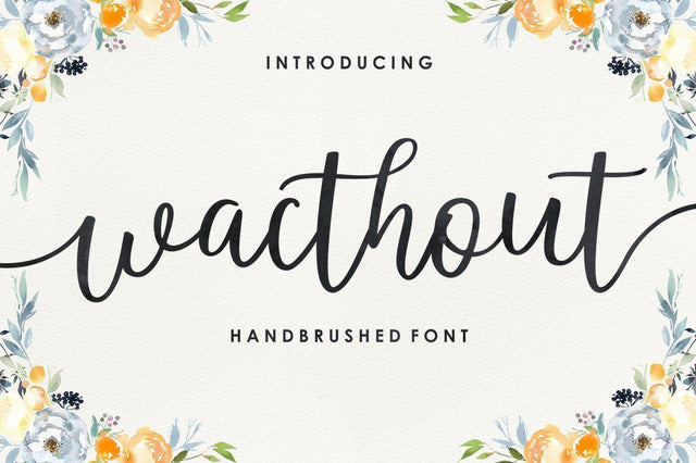 Wacthout Script Font Megatype 