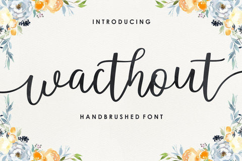 Wacthout Script Font Megatype 