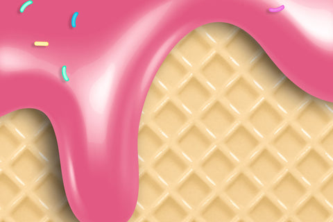 Waffle Ice Cream Cone Tumbler, Seamless Skinny 20 oz Tumbler PNG, Realistic Seamless Ice Cream Pattern, Seamless Sublimation Designs Sublimation Syre Digital Creations 