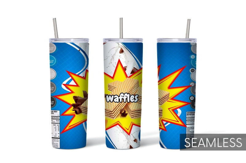 Waffles Tumbler Sublimation Sublimation SvgOcean 