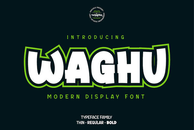 Waghu Font twinletter 