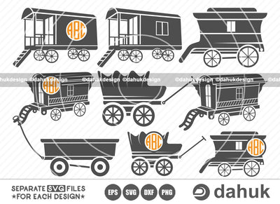 Wagon SVG, Station Wagon SVG, Agricultural Tractor, farm Equipment, Tractor, wagon Vector, wagon Icon, Cut file, for silhouette, svg, eps, dxf, png, clipart cricut design space, vinyl cut files SVG dahukdesign 