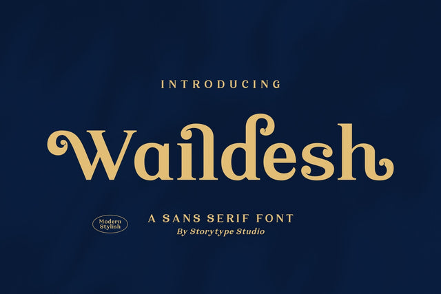 Waildesh Typeface Font Storytype Studio 