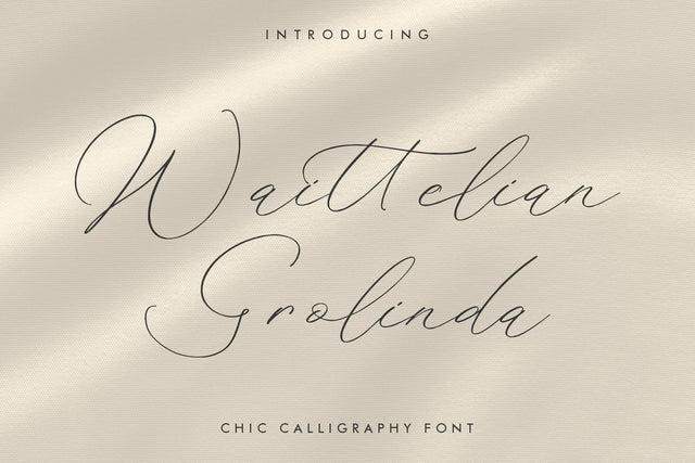 Waittelian Grolinda - Chic Calligraphy Font Font Storytype Studio 