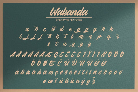 Wakanda - Bold Script Font Font Alpaprana Studio 