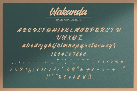 Wakanda - Bold Script Font Font Alpaprana Studio 