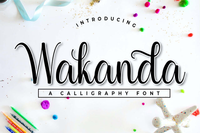 Wakanda Font love script 