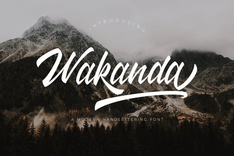 Wakanda Script Font Creatype Studio 