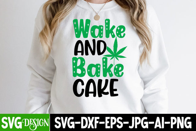 Wake And Bake Cake SVG Cut File, Wake And Bake Cake Sublimation Design, Ganja Smoker SVG Cut File, Weed SVG Design, Ganja Smoker Sublimation Design,Cannabis SVG Cut File, Cannabis SVG Design, Cannabis SVG design SVG BlackCatsMedia 
