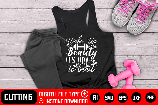 Wake Up Beauty It's Time To Beast SVG CraftlabSvg29 