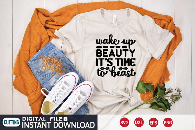 wake up beauty it's time to beast SVG designer krishna 