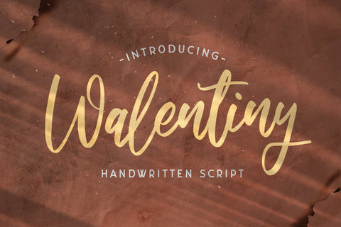 Walentiny - Handwritten Font Font StringLabs 