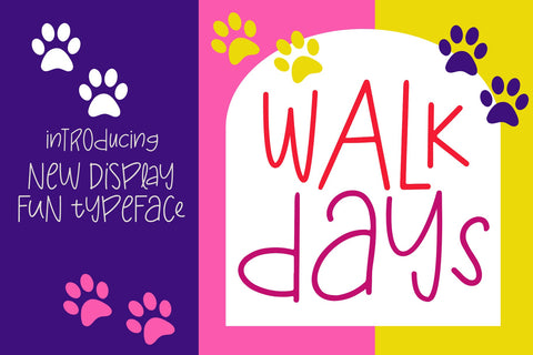 Walk Days Font Wildan Type 