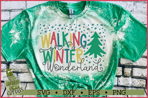 Walking in a Winter Wonderland Christmas SVG File SVG Crunchy Pickle 