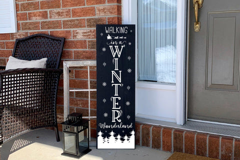 Walking in a Winter Wonderland Porch Sign SVG SVG CraftLabSVG 