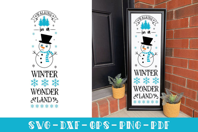 Walking in a Winter Wonderland - Porch Sign SVG SVG CraftLabSVG 