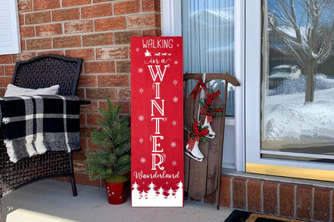 Walking in a Winter Wonderland Porch Sign SVG SVG CraftLabSVG 