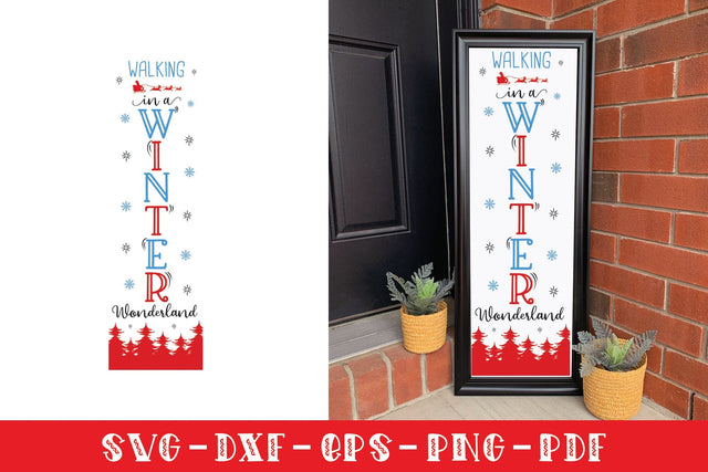 Walking in a Winter Wonderland Porch Sign SVG SVG CraftLabSVG 