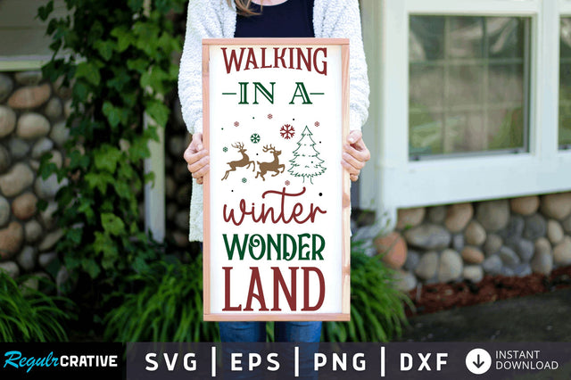 Walking in a winter wonderland SVG Design SVG Regulrcrative 