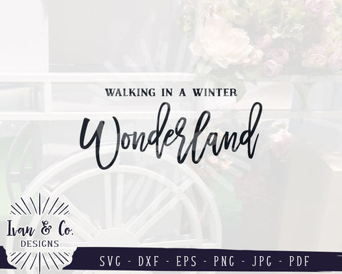 Walking in a Winter Wonderland SVG Files | Christmas Svg | Oversized Svg | Commercial Use | Cricut | Silhouette | Digital Cut Files | JPG DXF PNG (1326276300) SVG Ivan & Co. Designs 