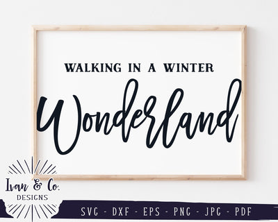 Walking in a Winter Wonderland SVG Files | Christmas Svg | Oversized Svg | Commercial Use | Cricut | Silhouette | Digital Cut Files | JPG DXF PNG (1326276300) SVG Ivan & Co. Designs 