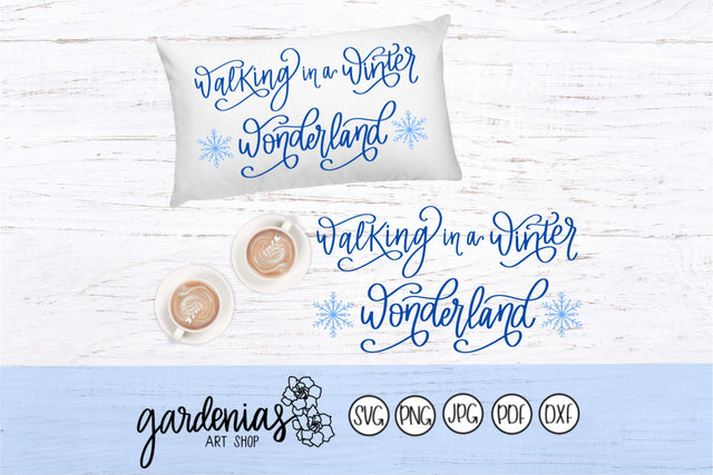 Walking in a Winter Wonderland SVG Gardenias Art Shop 