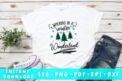 Walking In A Winter Wonderland SVG SVG HappyDesignStudio 
