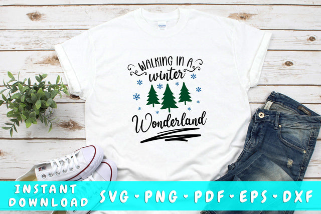 Walking In A Winter Wonderland SVG SVG HappyDesignStudio 
