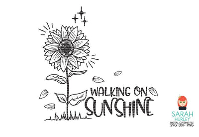 Walking On Sunshine SVG Sarah Hurley 