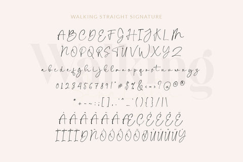 walking Straight_font duo Font toni_std 