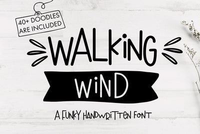 Walking Wind Font Freeling Design House 