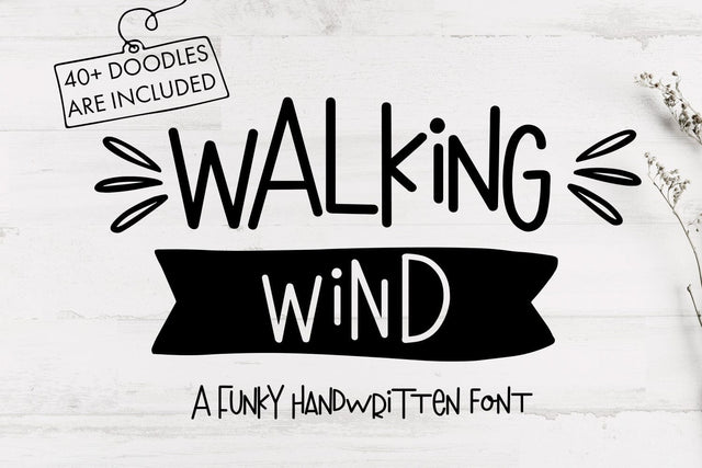 Walking Wind Font Freeling Design House 