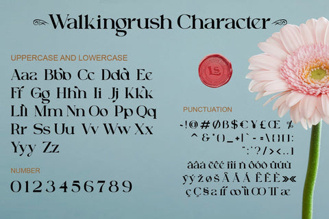 Walkingrush Font letterstockstd 
