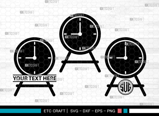 Wall Clock Icons Monogram, Wall Clock Svg, Watch Svg, Wall Clocks, Clock Face Stencil, Wall Clock Monogram, Icon Monogram, Svg Cut File, Dxf, Eps, Png, SVG ETC Craft 