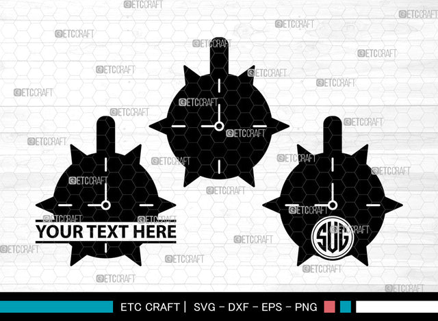 Wall Clock Icons Monogram, Wall Clock Svg, Watch Svg, Wall Clocks, Clock Face Stencil, Wall Clock Monogram, Icon Monogram, Svg Cut File, Dxf, Eps, Png, SVG ETC Craft 