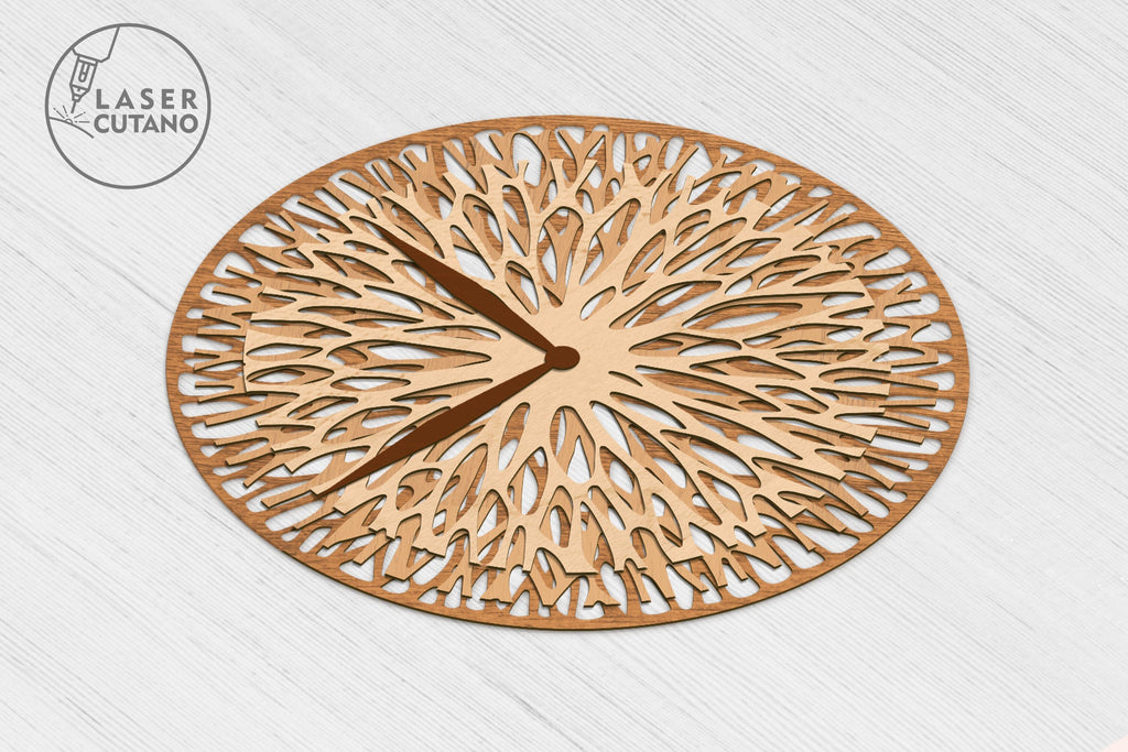 Wall Clock Multilayer Cut Template - So Fontsy