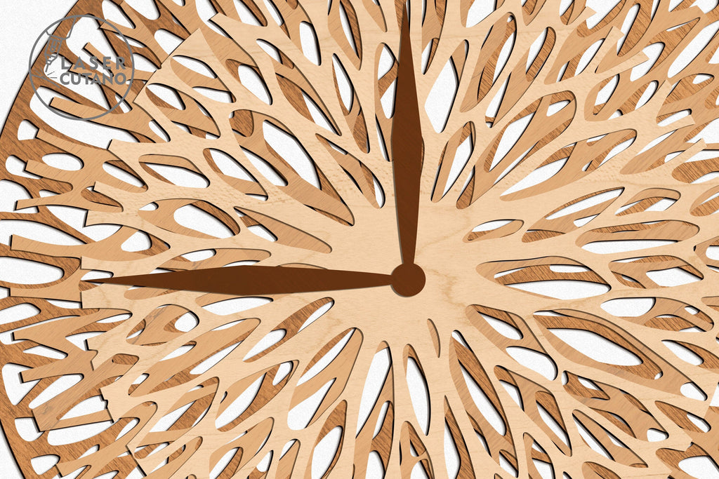 Wall Clock Multilayer Cut Template - So Fontsy