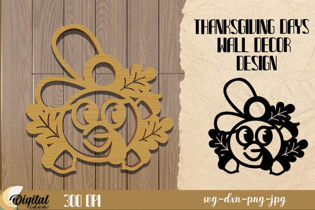 Wall decor Thanksgiving Days Laser Cut. Home decor SVG. SVG Evgenyia Guschina 