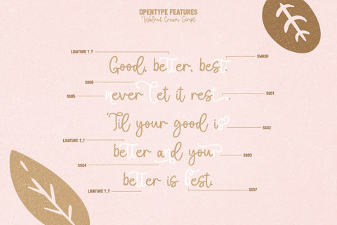 Walnut Cream Font yumnatype 