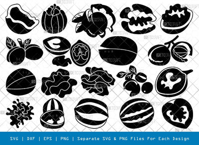 Walnut Silhouette Svg Cricut Cut Files Png Bundle, SB01033 SVG ETC Craft 