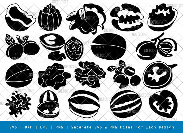 Walnut Silhouette Svg Cricut Cut Files Png Bundle, SB01033 SVG ETC Craft 