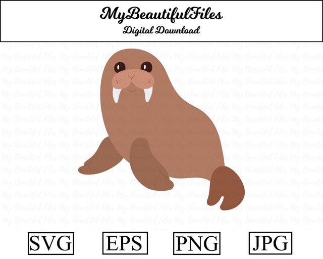 Walrus - Animal SVG MyBeautifulFiles 